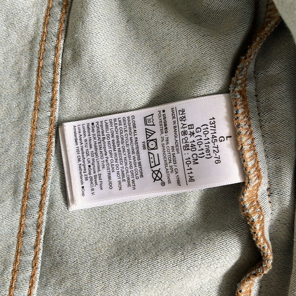 Gap kids denim jacket with snap buttons - Picture 4 of 4
